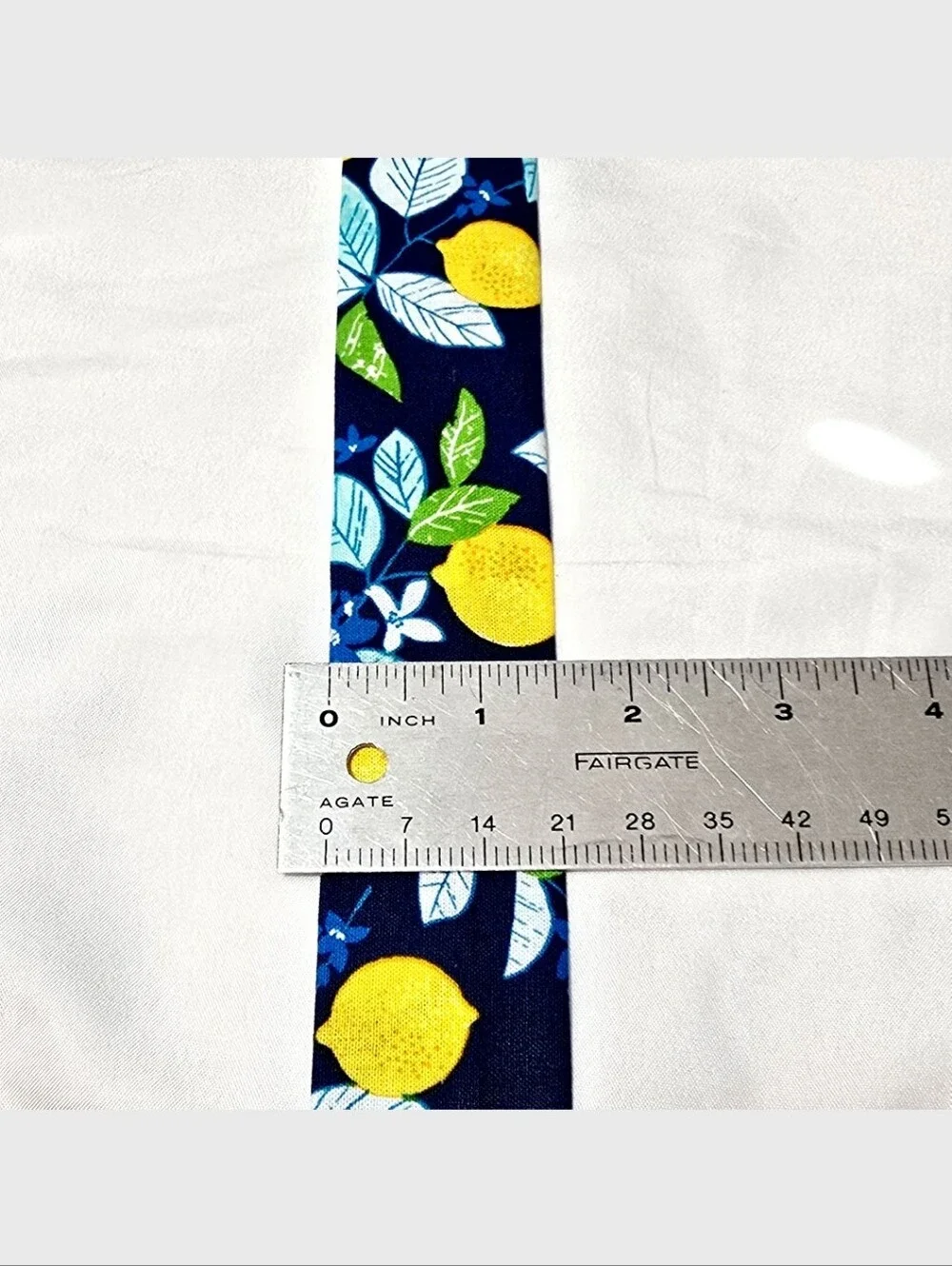 Handmade Blue Lemon Print  Stethoscope Sleeve: Washable Cotton Cover